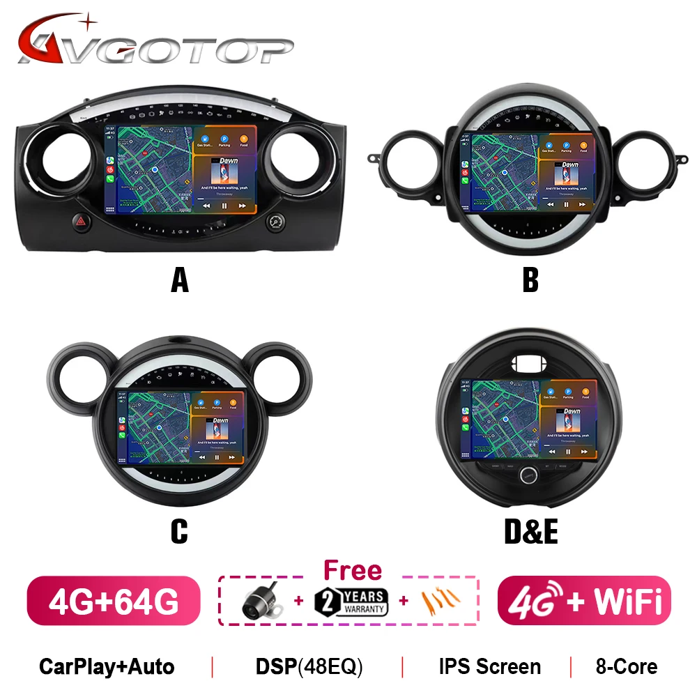9-Android-14-For-BMW-Mini-Cooper-R50-R52-R53-R56-R60-2000-2020-Car ...