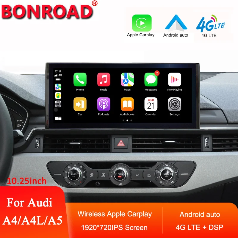Bonroad Android System Car Radio Multimedia Stereo Carplay Auto For
