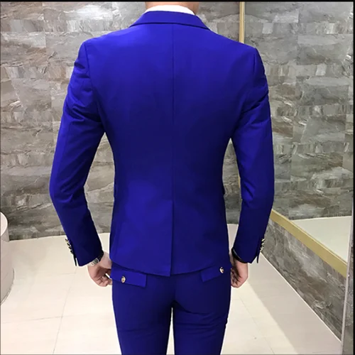남성용 정장 웨딩 신랑 턱시도, 싱글 단추 슬림핏 비즈니스 무도회 드레스, 남성용 정장 드레스, 고품질 3