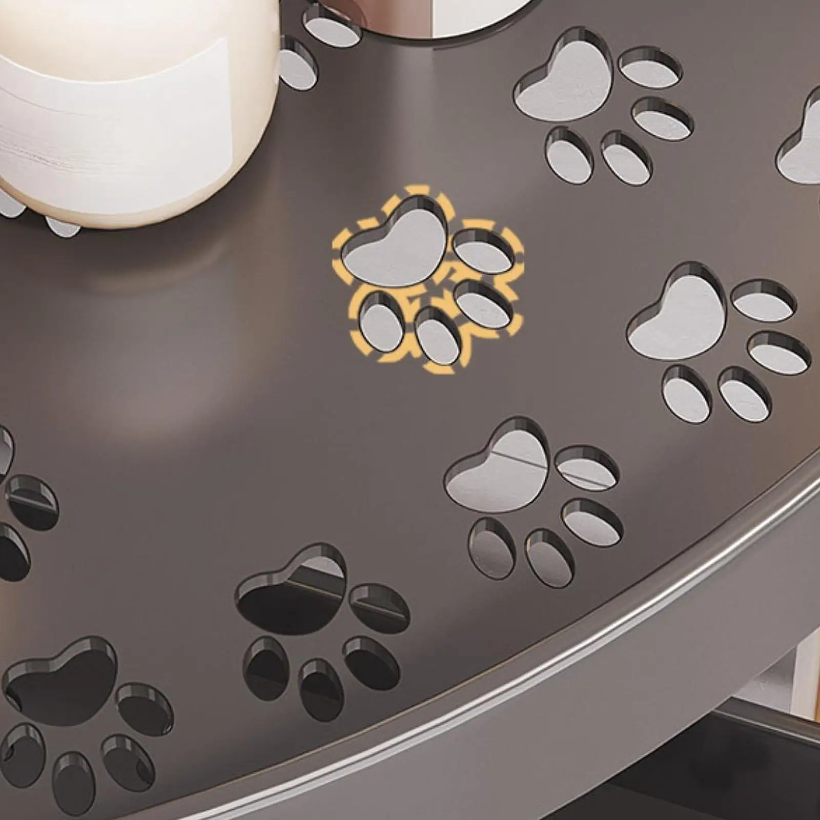 4-Layer Multipurpose Plastic Corner Rack Metal Pipe Floor Corner Shelf Basket