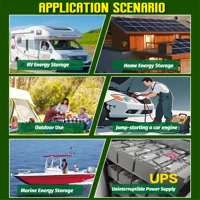 Batterie LiFePO4 12V 150Ah 1920Wh à décharge profonde rechargeable avec BMS 100A, 4000+ cycles pour applications solaires, VR, marine et hors réseau 5