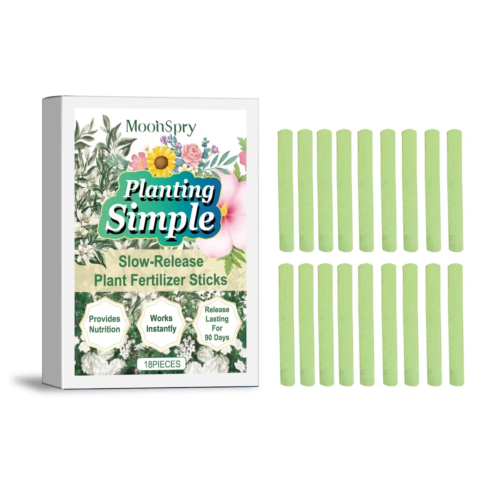Plant Fertilizer Stick Indoor Potted Flower Nutrient Organic Plant Food Spake Compound Fertilizer Succulent Nutrition Bar organic fertilizer