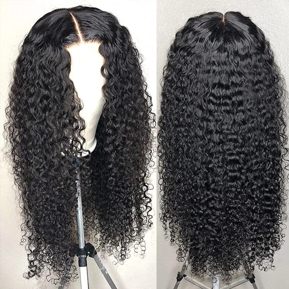 250 Density Lace Front Wig Human Hair 13x4 Jerry Curly Wigs for Women Pre Plucked with Natural Hair Brazilian Virgin 4