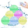 Water Balloons Reusable, Self Sealing & Quick Fill Water Balls Toys, Supplies for Family Outdoor Summer Games - Medium size 6cm 1