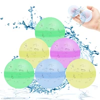 Water Balloons Reusable, Self Sealing & Quick Fill Water Balls Toys, Supplies for Family Outdoor Summer Games - Medium size 6cm 1