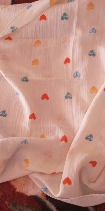 Baby Swaddle Blanket Double Layer Muslin Cartoon Print Soft Newborn Cotton Swaddling Wrap Baby Stroller Cover Bedding 80*80cm photo review