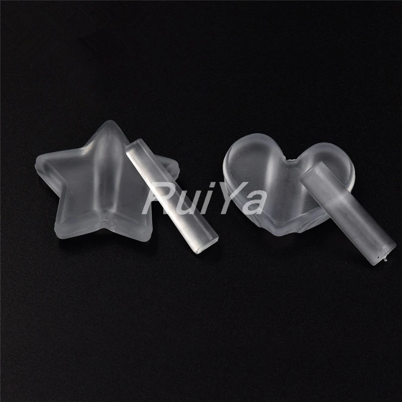 Nail Metal Frame Slice Sparkle Curve Mold Shaping Tool Clear Silicone Heart Shape Stick Stud Lamination Manicure Nail Art Tools 4