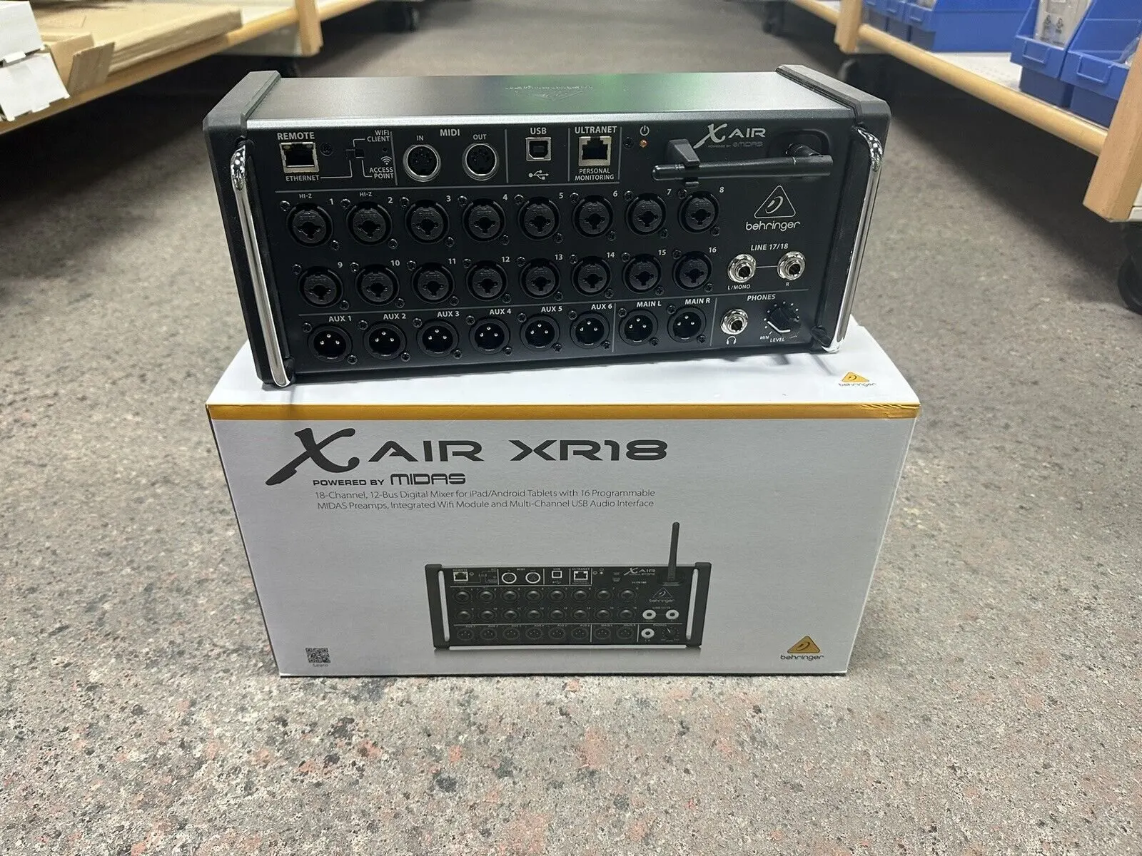 

FLASH SALE ON New Behringer X Air XR18 18-Channel Tablet-Controlled Digital Mixer IN STOCK EU WAREHOUSE FAST DELIVERY