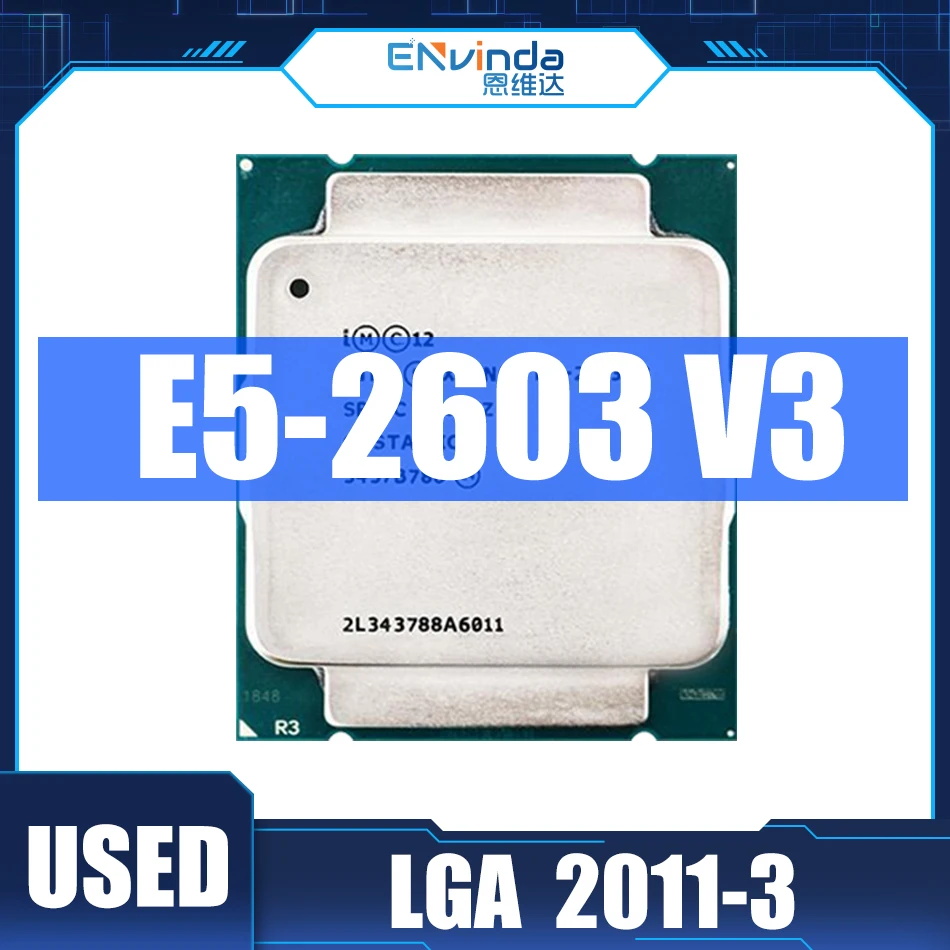 Used Original Intel Xeon E5 2603 v3 E5 2603v3 1.6GHz Six Core Six ...