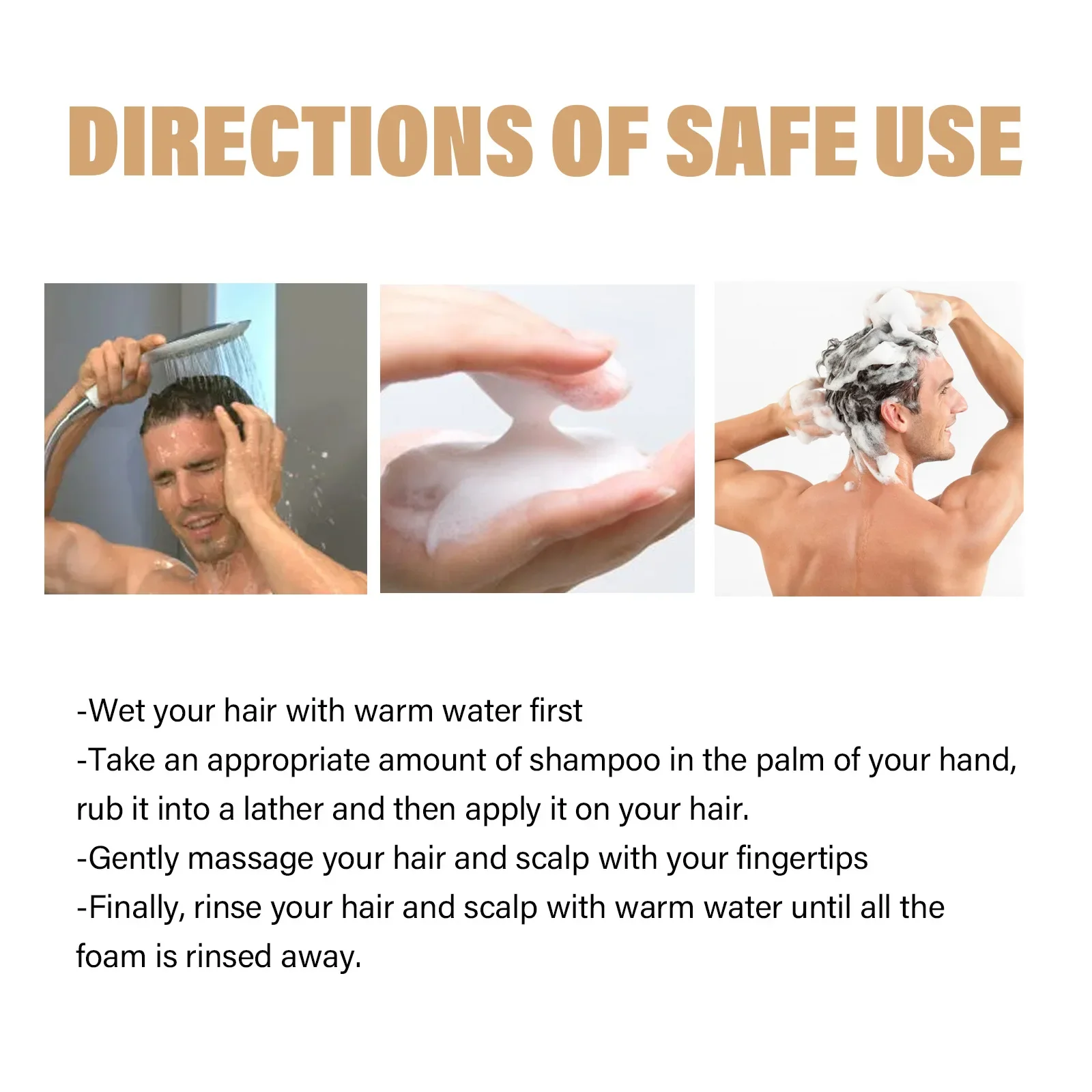 Anti Hair Loss Shampoo Fast Growing Repair Damaged Scalp Dry Frizzy Treatment Deep Nourishment Moisturizing Regrowth Conditioner 6