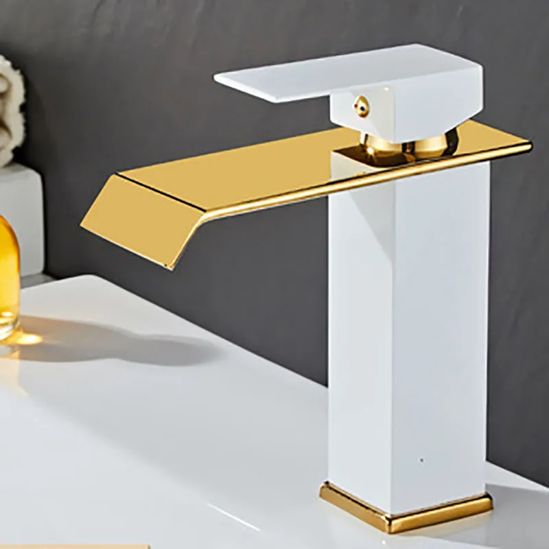 Basin Faucet Bathroom Faucet Countertop Faucet Black Gold Platinum Basin Washbasin Mixer Tap Bathroom Cabinet Bathroom Faucet Square
