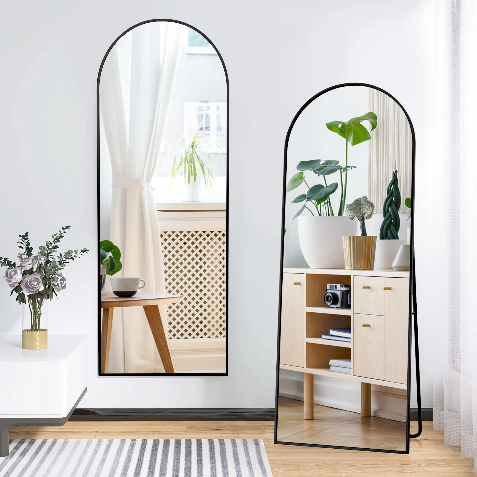 Черный 173×63см