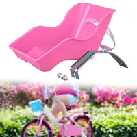 Siège de poupée de vélo pour enfants, adapté à la plupart des poupées et des animaux en peluche, mignon, facile à installer, siège de vélo pour enfants, accessoire de fixation de vélo 4