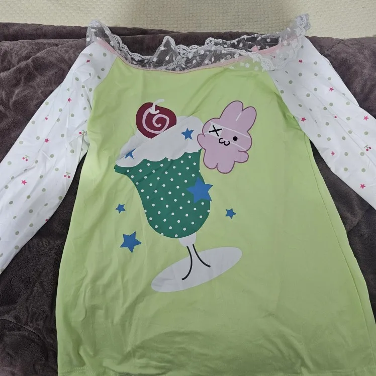 Kawaii Lime Shirt - Harajuku Aesthetic photo review