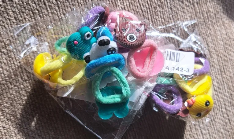 Cute Cartoon Elastic Hair Bands photo review