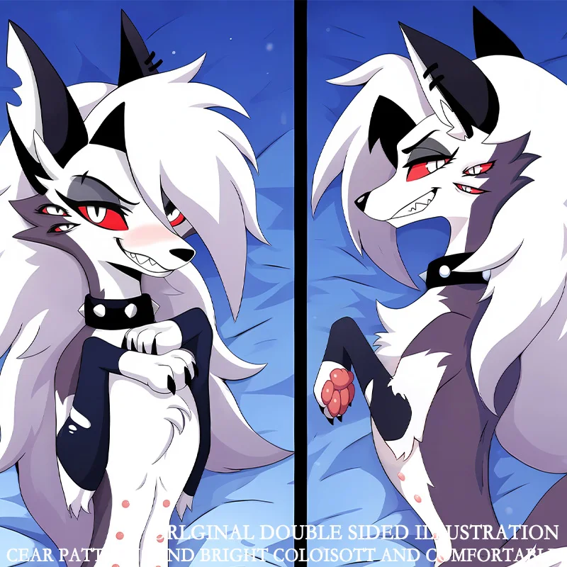 Funda de Almohada Dakimakura con Personaje del Juego Helluva, Impresión HD, Tela Premium, Regalo para Fans del Anime