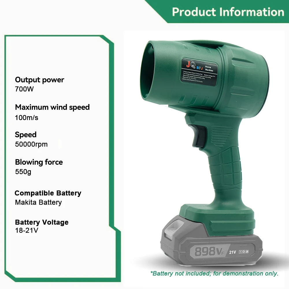 High-Performance Turbo Fan Air Blower for Leaves, Snow, and Sand