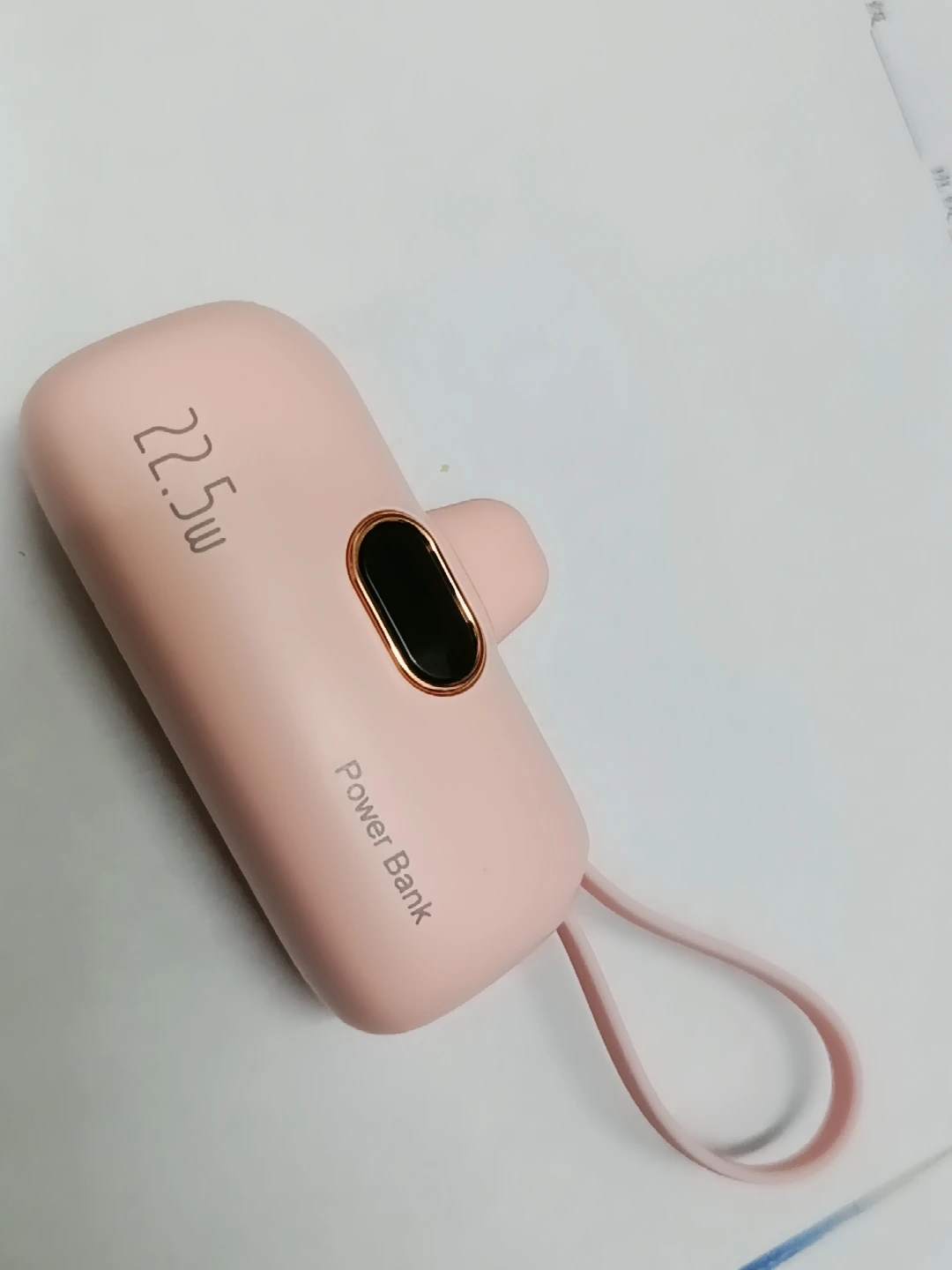 3000mAh Mini Capsule Power Bank with Lightning & Type C Plugs