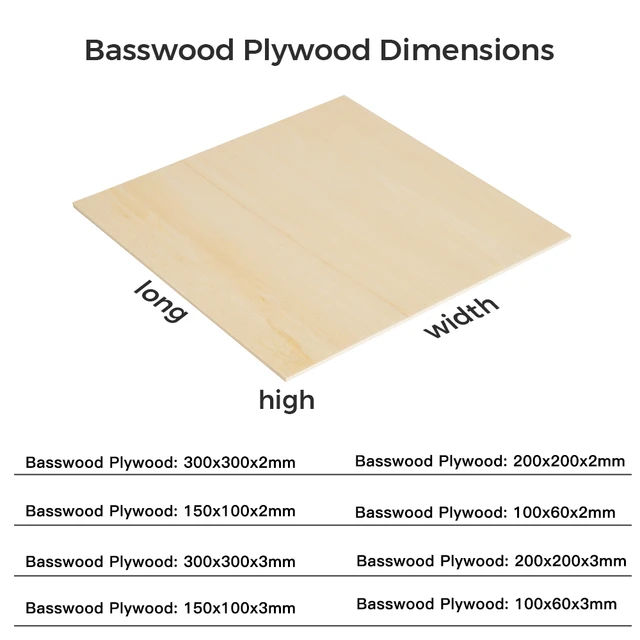 10 Pcs Basswood Sheet 3mm Plywood Wood Sheet For Laser Cutting Engraving  Wood Burning Crafting 200//300mm DIY Bass Wood Sheets - AliExpress