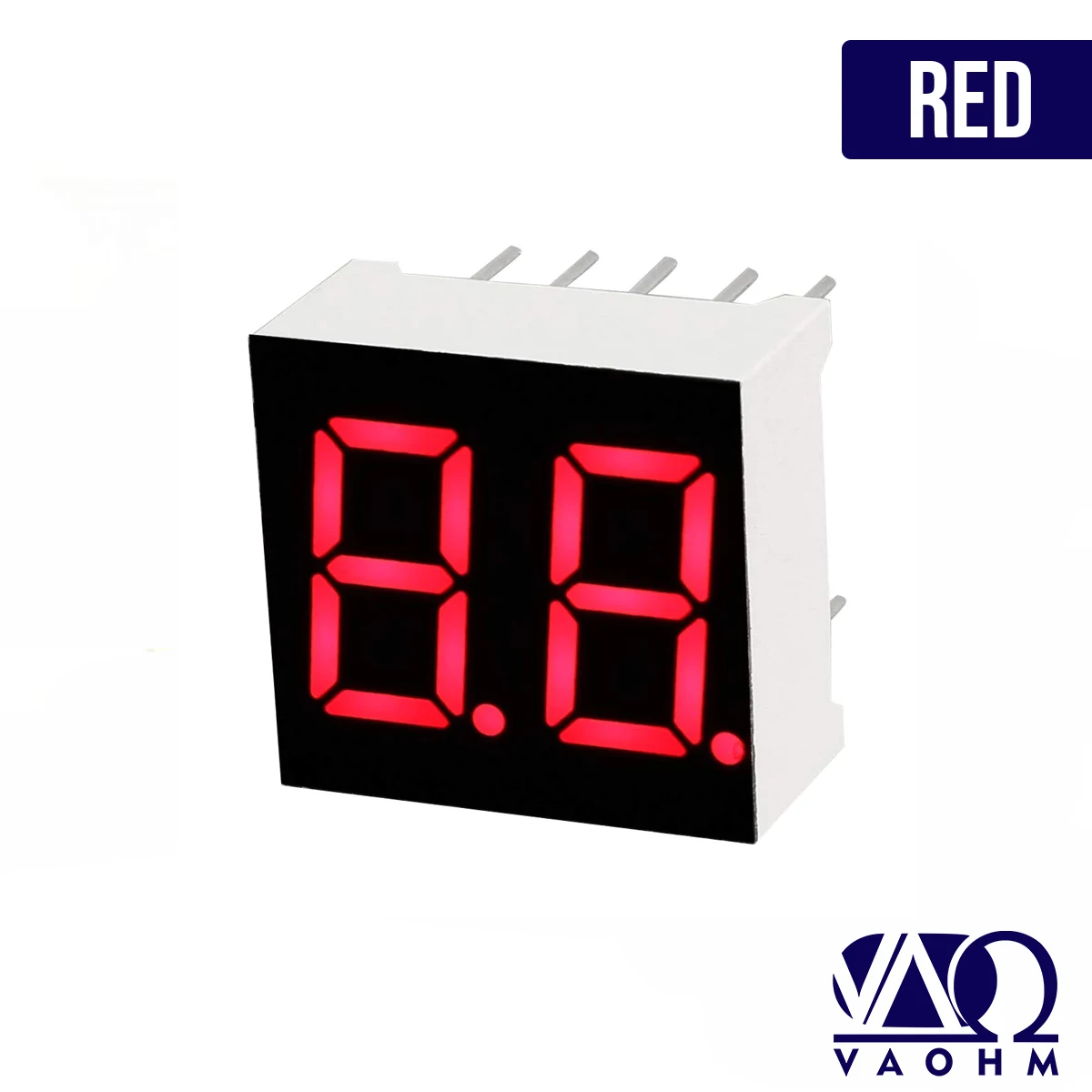 10PCS 5621BH 5612BB 5621BG 5621BW 0.56 Inch Common Anode Two Digit Seven Segment Led Display Tube Red Blue Green White