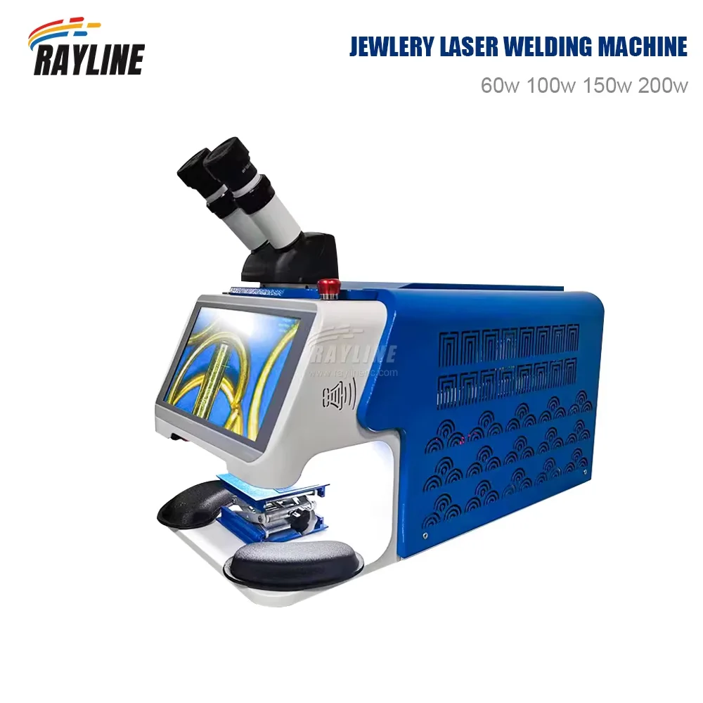 New 200W Micro Laser Welding Machine For Jewelry Ring Pendant  Touch Screen Laser Soldering Welder With CCD Microscope 220V 110V 3