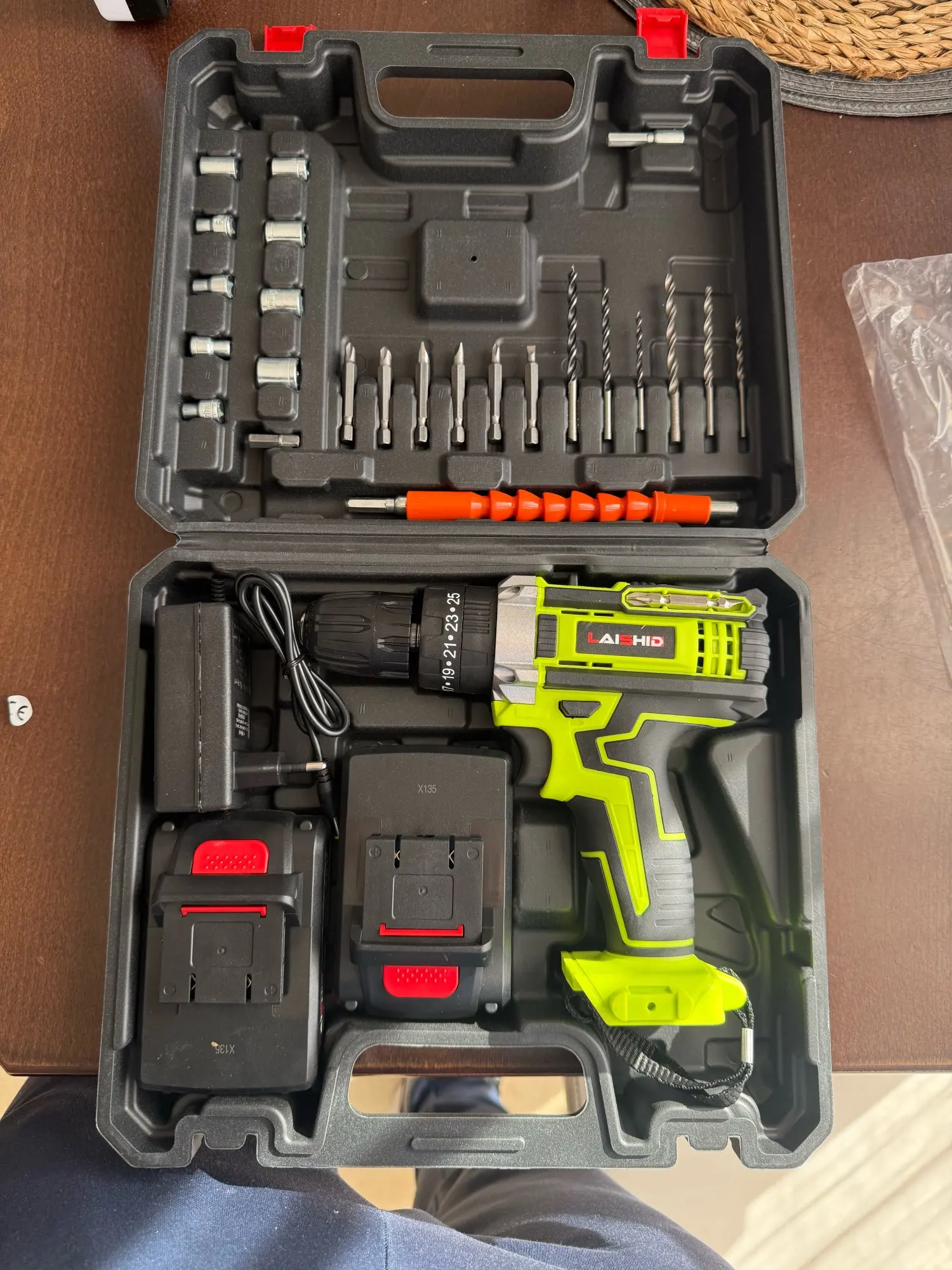 Taladro Eléctrico Inalámbrico 3 en 1 de 28V, Destornillador de Impacto, 25+3 Torque, Taladro Manual Compacto, Herramienta Eléctrica Recargable con Batería. photo review