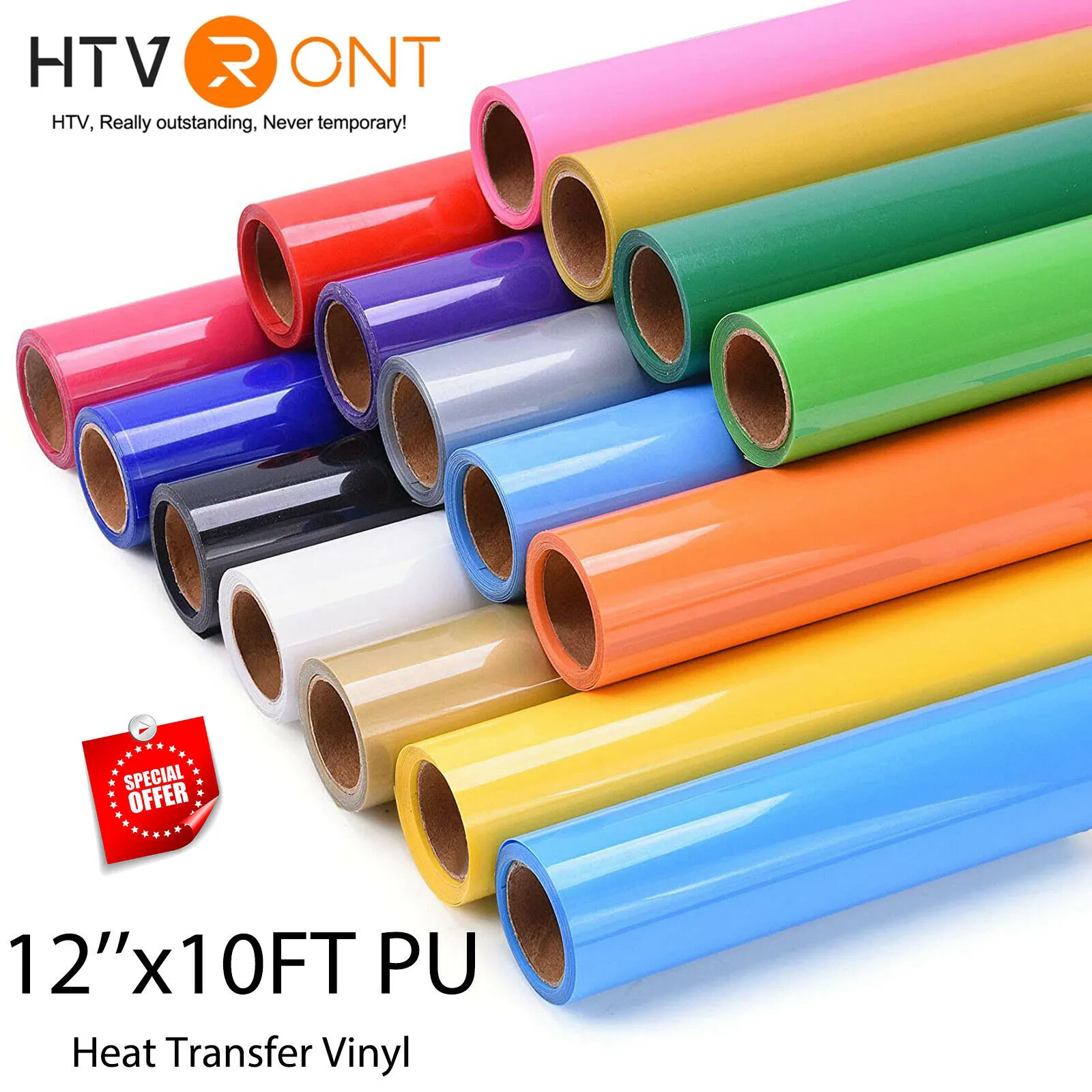 Transfer Tape For Vinyl 6 x 50 Ft (2 Colors) – HTVRONT