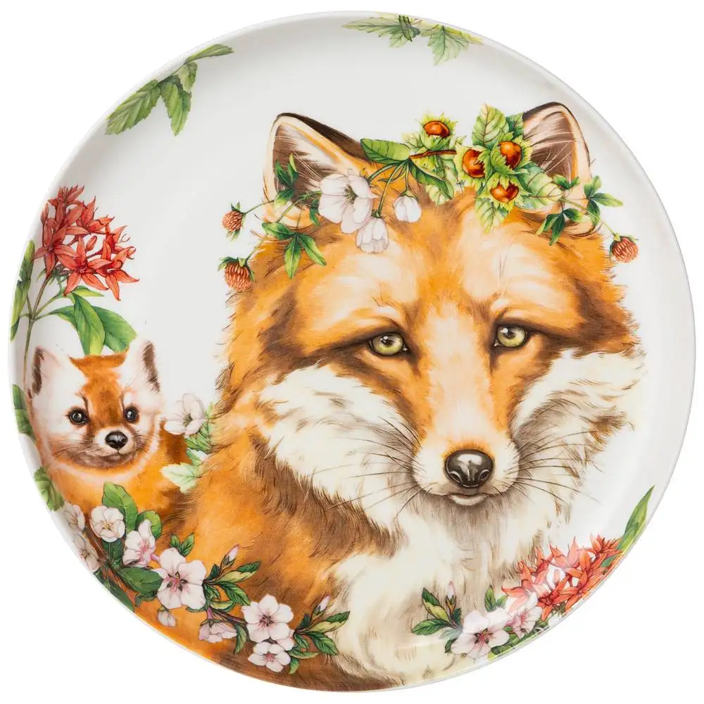 тарелка с лисичкой. тарелка лисичка бумажная. тарелка лиса. тарелки с лисами и оленями для sage. тарелка лисенок.