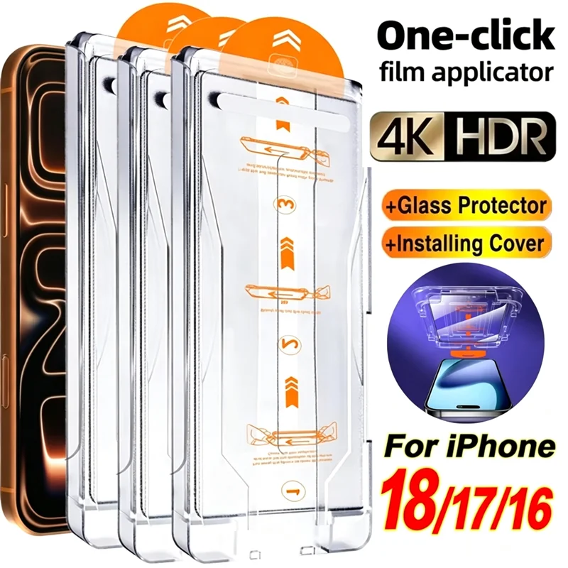 Premium HD Tempered Glass Screen Protector with Easy Installation Kit
