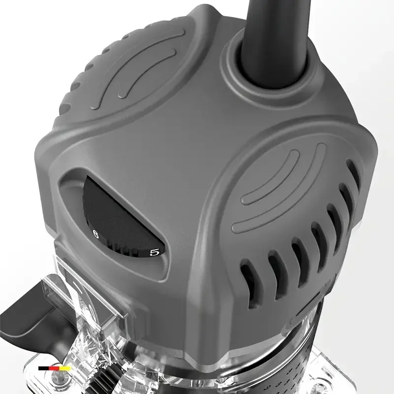 OWJHE 800W Elektrische Holzfräse Elektrischer Trimmer Holzbearbeitungs-Fräs- und Graviermaschine Schlitz- und Trimmgerät Schnitzfräswerkzeug – Detail 7