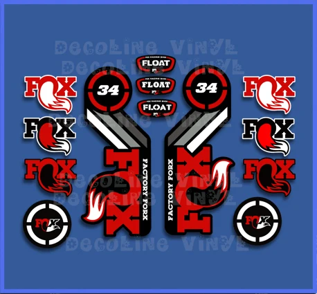 Fox Float 34 2015 Heritage Dp1088 Accessori Ciclismo Accessori Vinile Mountain Bike Adesivi Mtb