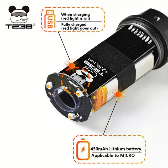 T238 Tracer Unit for BB/NERF/Gel Ball Blasters Airsoft Paintball Tracer Unit with Fluorescence Spitfire Effect Toy Accessories 2