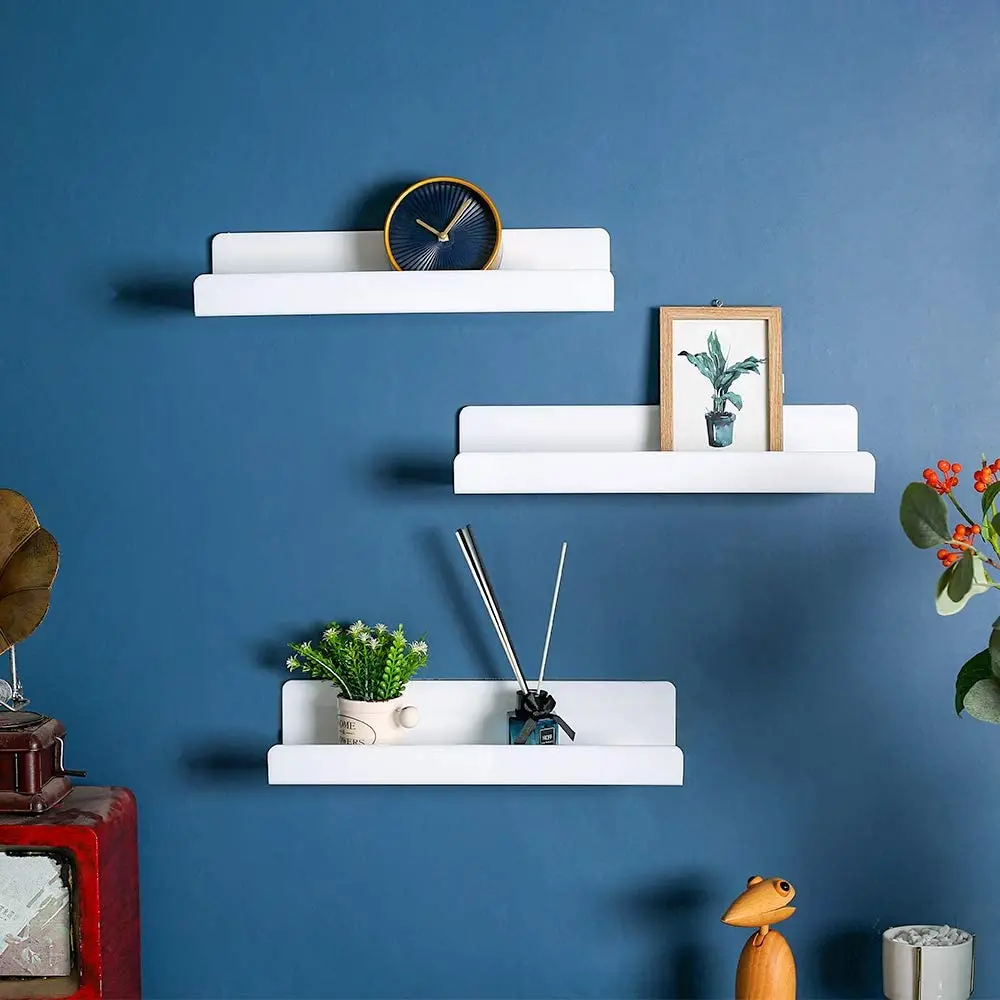 Wall Shelves Small Adhesive Floating Shelves Acrylic Hanging Shelves  Display Ledges with 2 Types of Installation - AliExpress