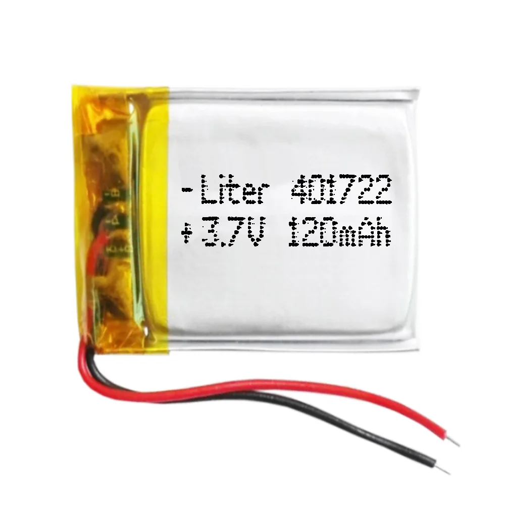 3.7V 120Mah 0.444Wh 1S 5C Liter Energy Battery 401722 Batteria Per Elettronica Ricaricabile Telefono Portatile Video Mp3 Mp4 Led Light Gps-Non Adatto 