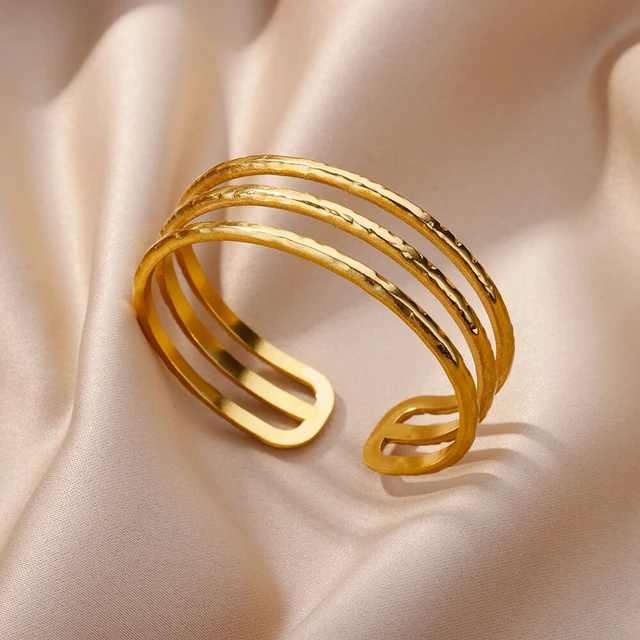 Cartier Trinity Tri Tone 18K Interlocking 3 Bangle Bracelets