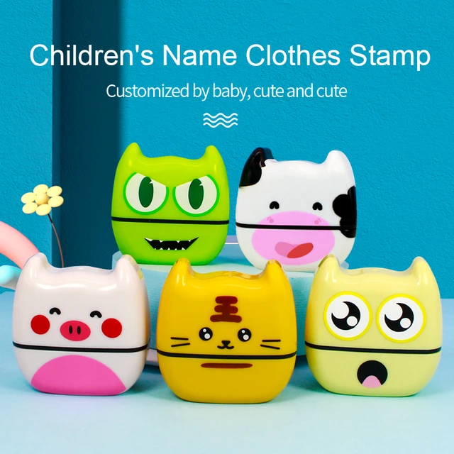 Custom-made Baby Name Stamp DIY for Children Name Seal Student Clothes  Chapter Not Easy To Fade Security Name Stamp Waterproof