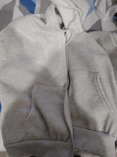 Y2 K Oversized Zip Hoodie Women Crop Top Autumn Winter Cozy photo review