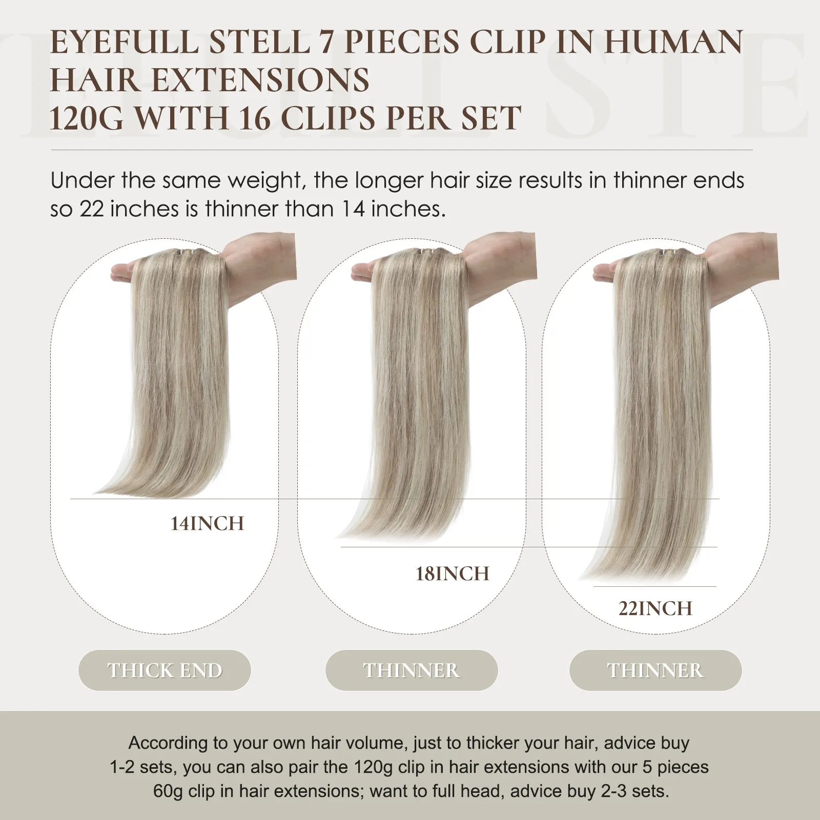 Good Quality Clip ins Human Hair Extensions 14~24 Inches Natural Wave Lace Clip in Hair Extension