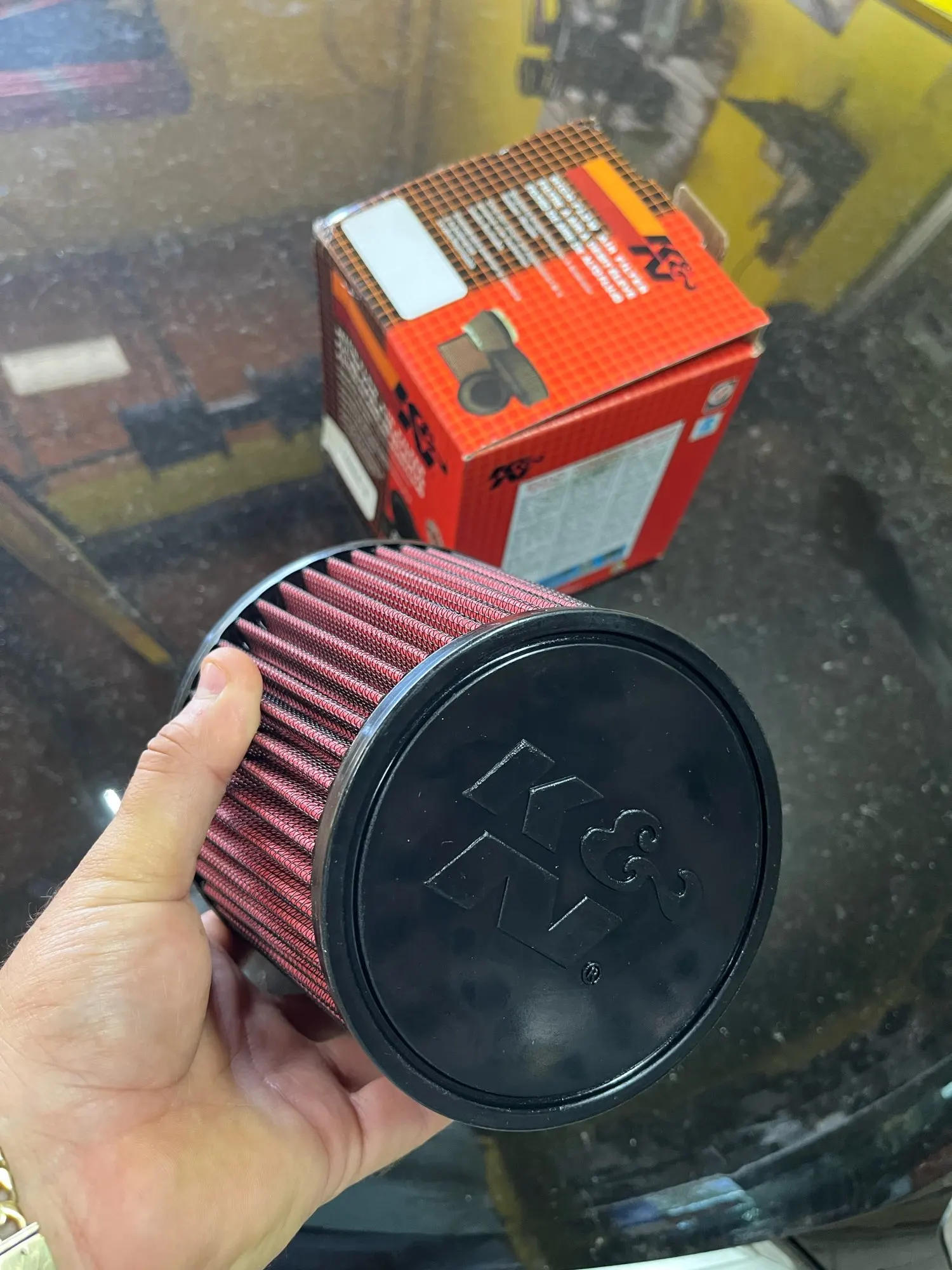 2.5 3 3.5 4 Inch Car Intake Air Filter for K＆N 14084-2 Universal