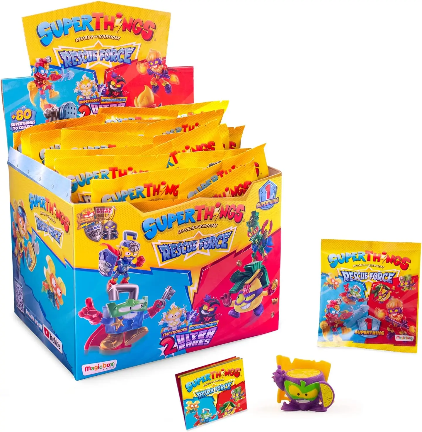  SUPERTHINGS Rescue Force Series – SuperThings 10-Pack, includes  1 super rare gold coloured leader 2/2 : Movies & TV