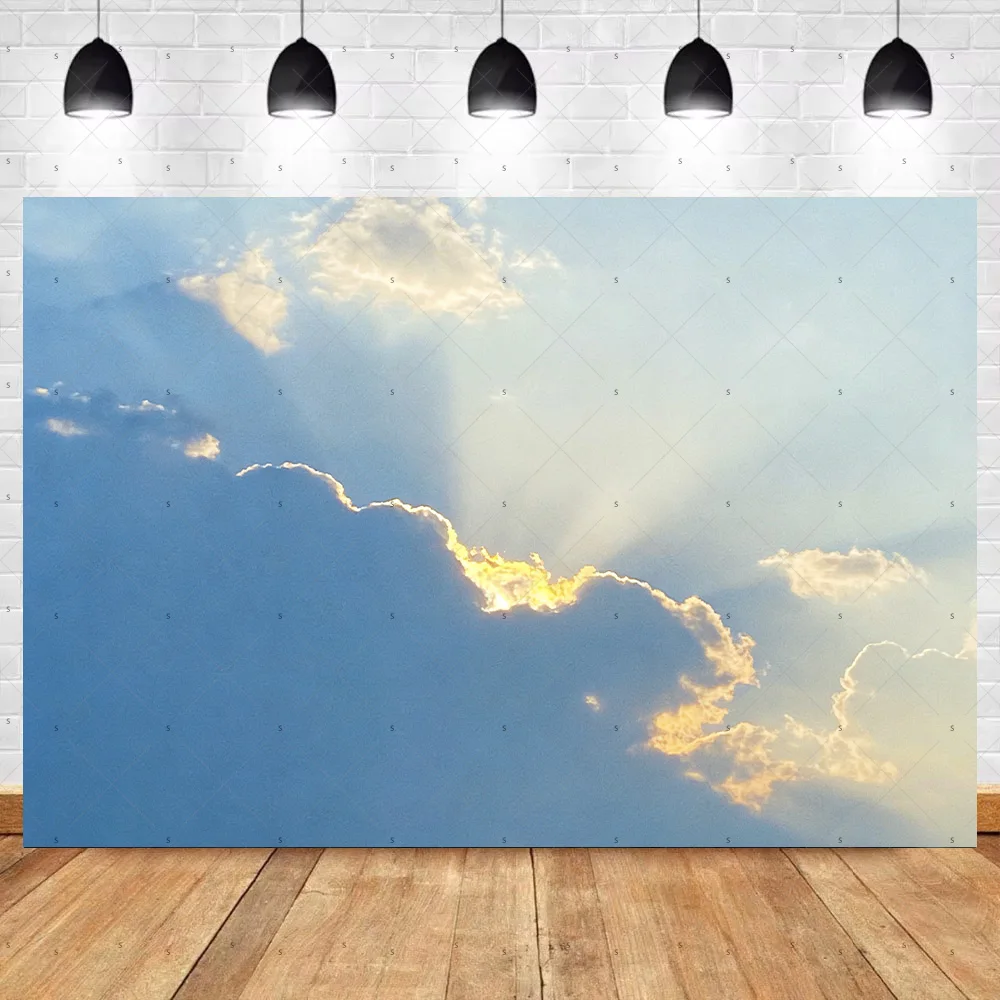 Blauer Himmel, weiße Wolken, Fotografie-Requisiten, Dekorationen, Hintergrund, realistisches Sonnenlicht, Fotostudio-Hintergrund, Zubehör, Banner, Kindergeschenke – Detail 9