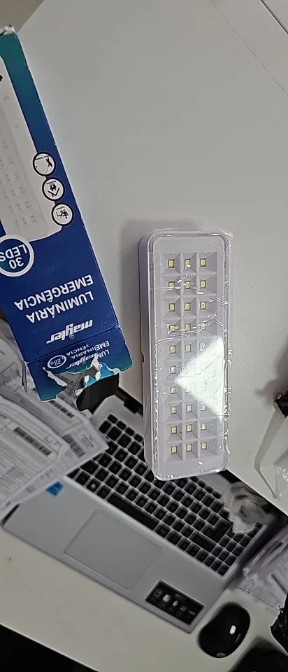 Kit 2 Luminária de Emergência 30leds Bateria Recarregável photo review