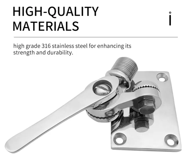 Base Per Antenna VHF Marina In Acciaio Inox 316 - Staffa Per Barche, Filettatura 25 Mm - Foto 11