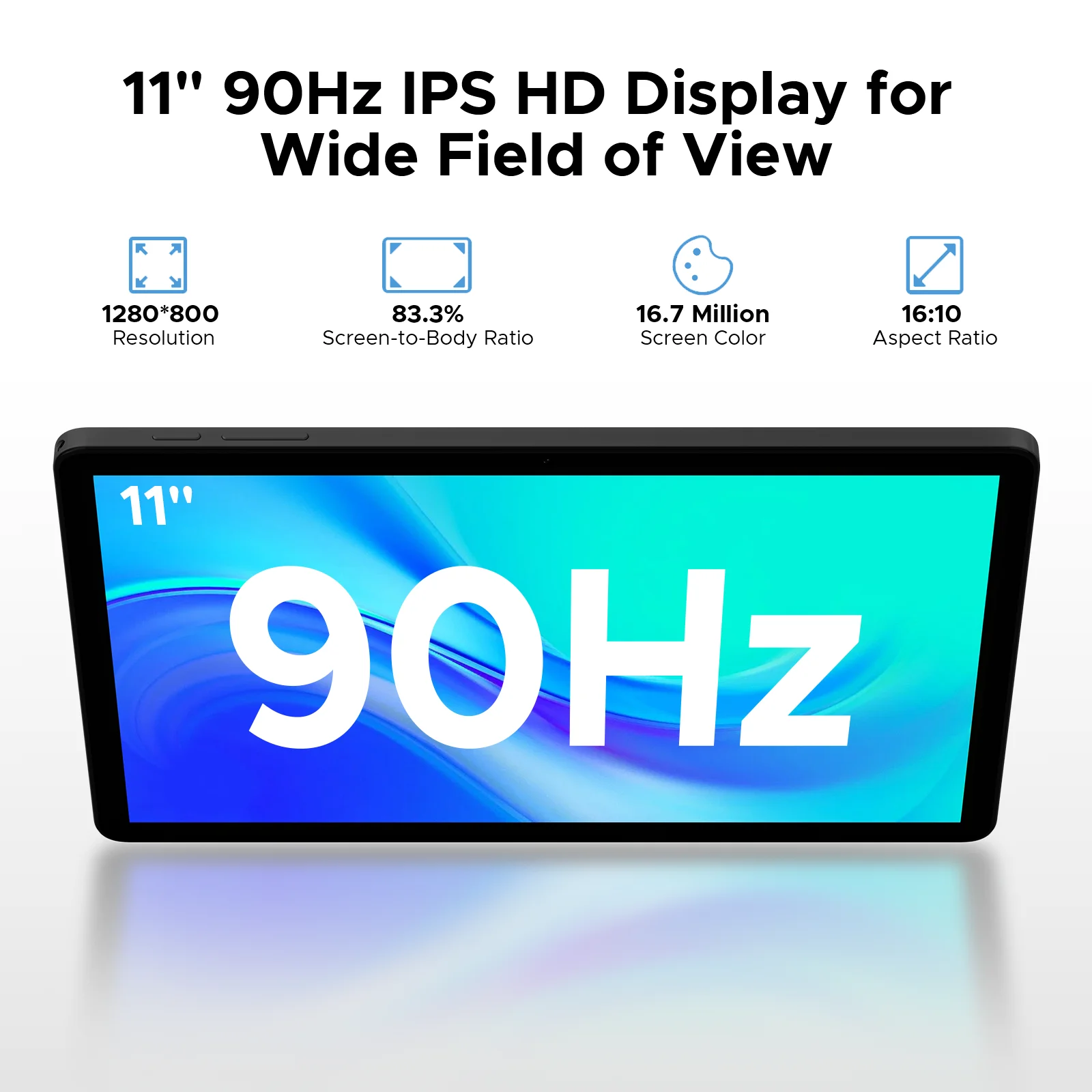DOOGEE Tab A9 Pro+ Tablet PC Android 16 Dual Speakers 11'' Screen 30GB (6GB+24GB) 128GB 8580mAh Battery Widevine L1 Smart Pad 2