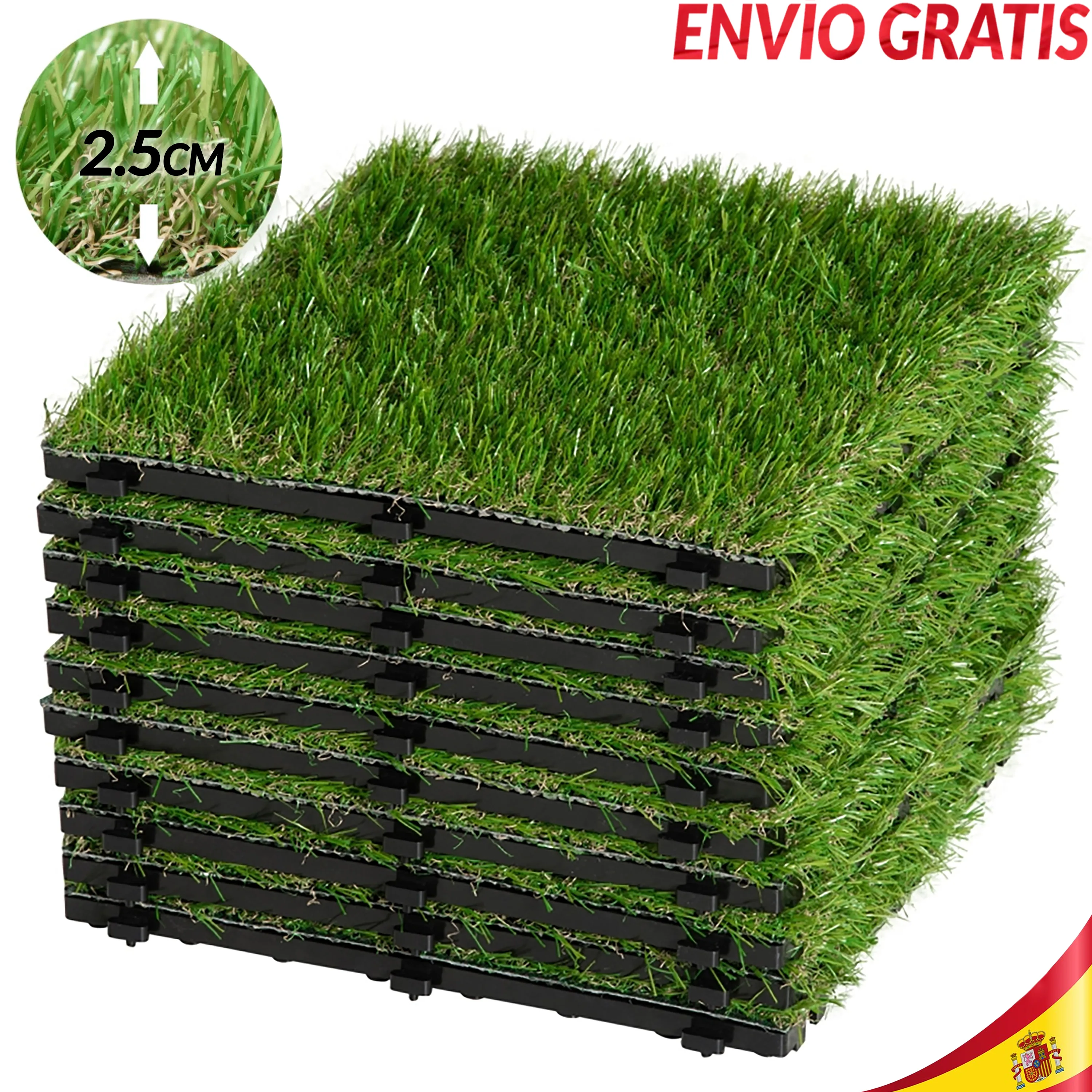 Ladrilhos de carpete de grama artificial - pisos duráveis \u200b\u200be versáteis, image size:3000x3000