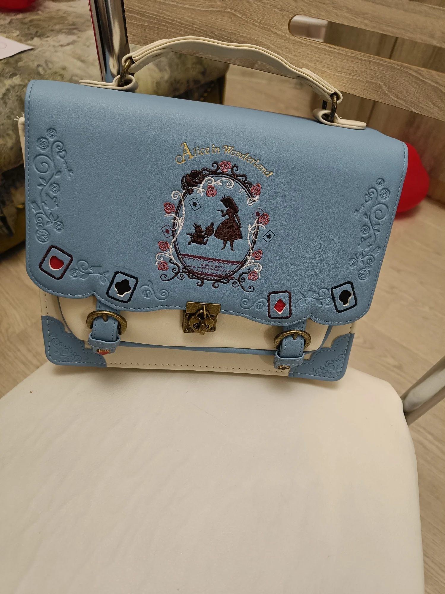 Alice In Wonderland Shoulder Bags axes femme vintage student