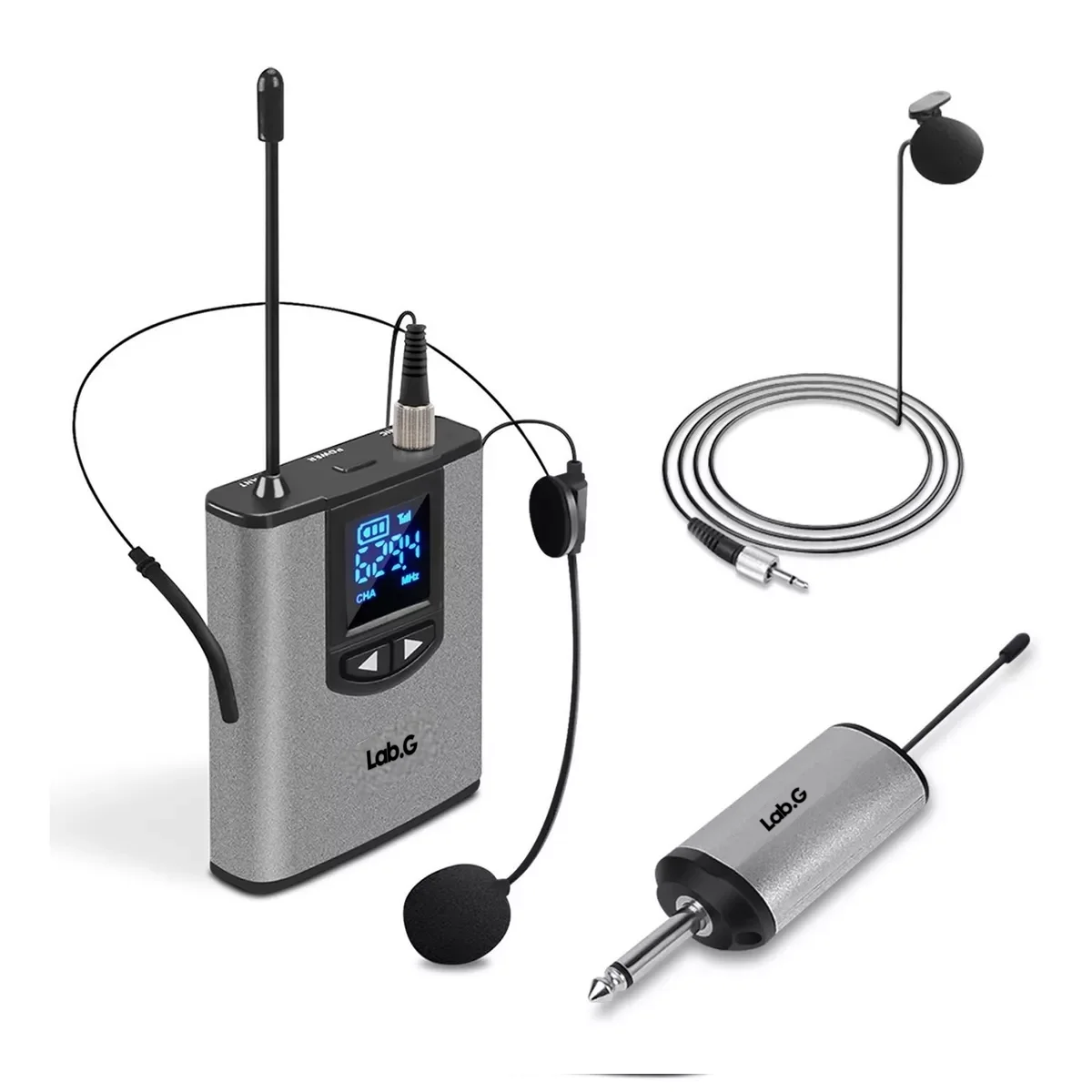 Lab.G Micrófono Inalámbrico Uhf De 25 Canales Diadema \solap