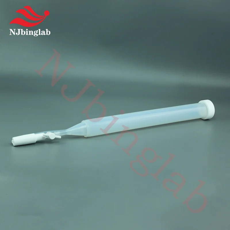 NJbinglab PFA 압력 균등화 드로핑 깔때기 500ML, 화학적으로 불활성 및 내열성으로 정확한 실험실 투약 가능