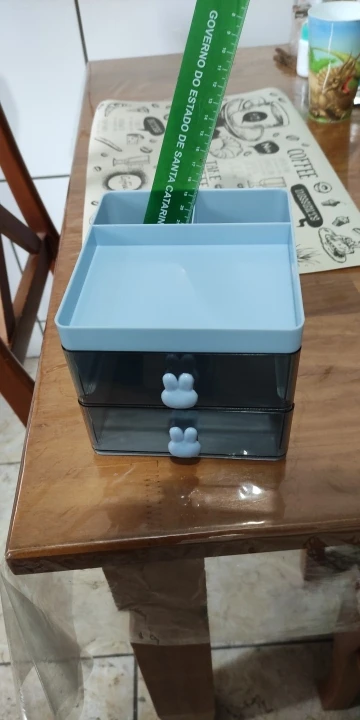 Organizador Mesa Coelho Porta Treco Caneta Gaveta/Maquiagem Escritório Multiuso - Neverdie Store photo review