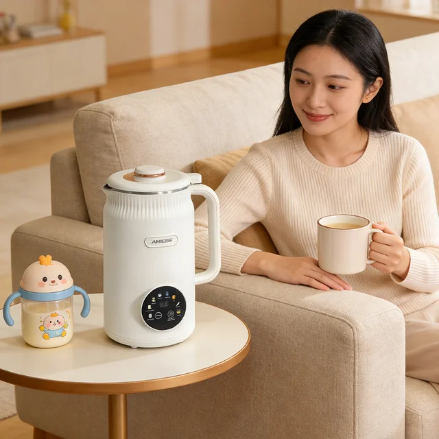 Blender with Heating Function  Soybean Milk Maker - Wall Breaking Technology for Easy Nutritious Beverage Preparation at Home